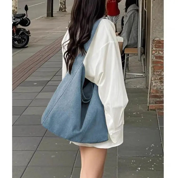 

Cowboy Tote Bag for Women 2025 New Single Shoulder Canvas Commuting Large Capacity Bags