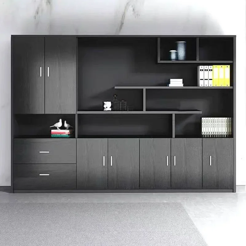 Shelves Compact Filing Cabinet Stash Nordic Doors Open Office Cupboards Designer Space Meuble De Rangement Storage Furniture