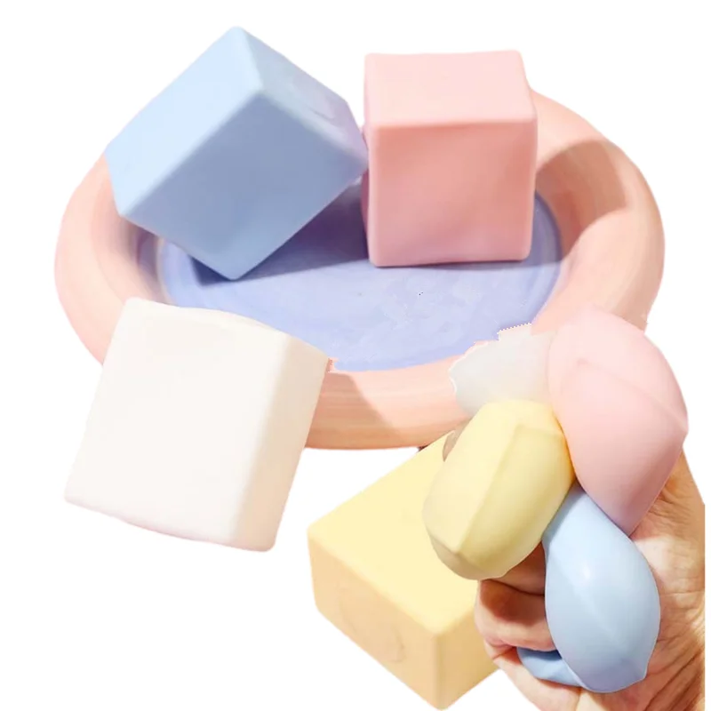 Pelotas Antiestrés de Tofu Blandas para Adultos, Juguetes Sensoriales para Autismo, Alivio del Estrés y la Ansiedad, Juguetes Fidget, Bolas de Agua de Plastilina, Regalos a Granel para Niños