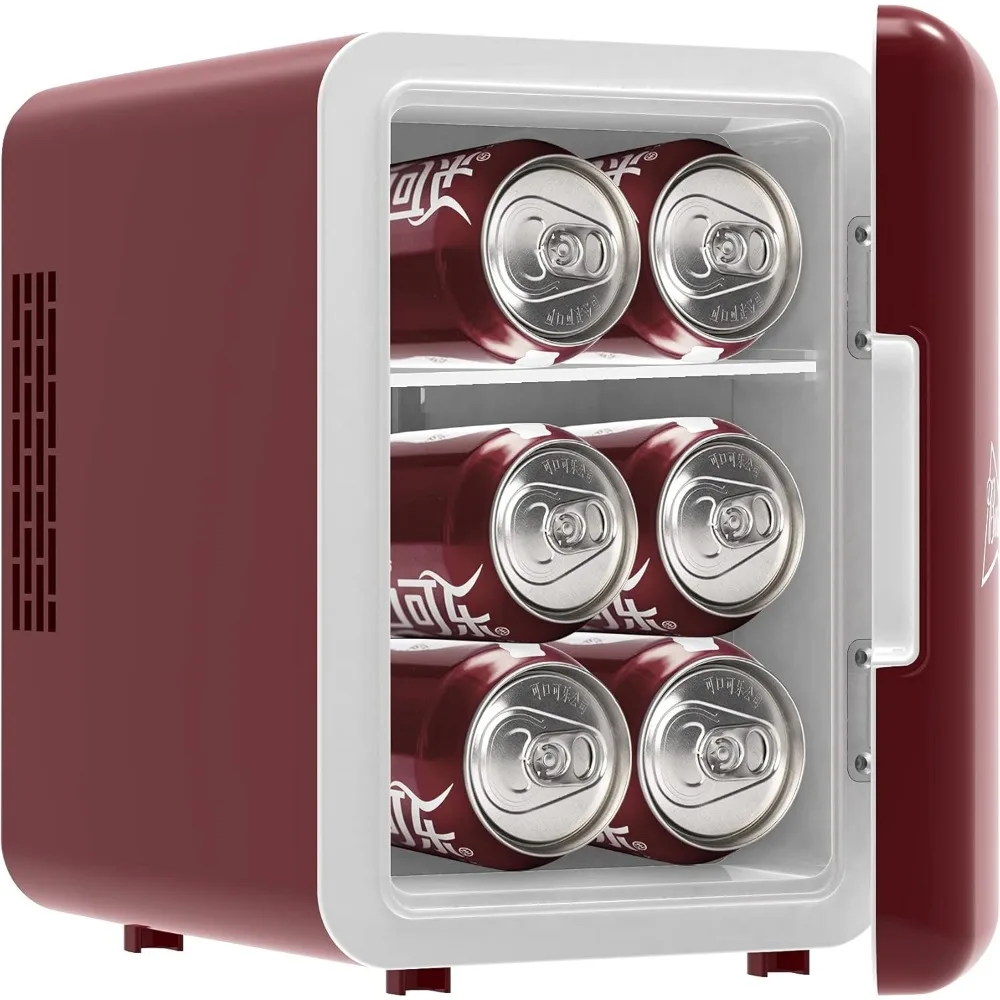MIS135DRP DR. Pepper Mini Portable Compact Personal Fridge Cooler, 4 Liter Capacity, 6 Cans, Makeup, Skincare, Freon-Free & Eco