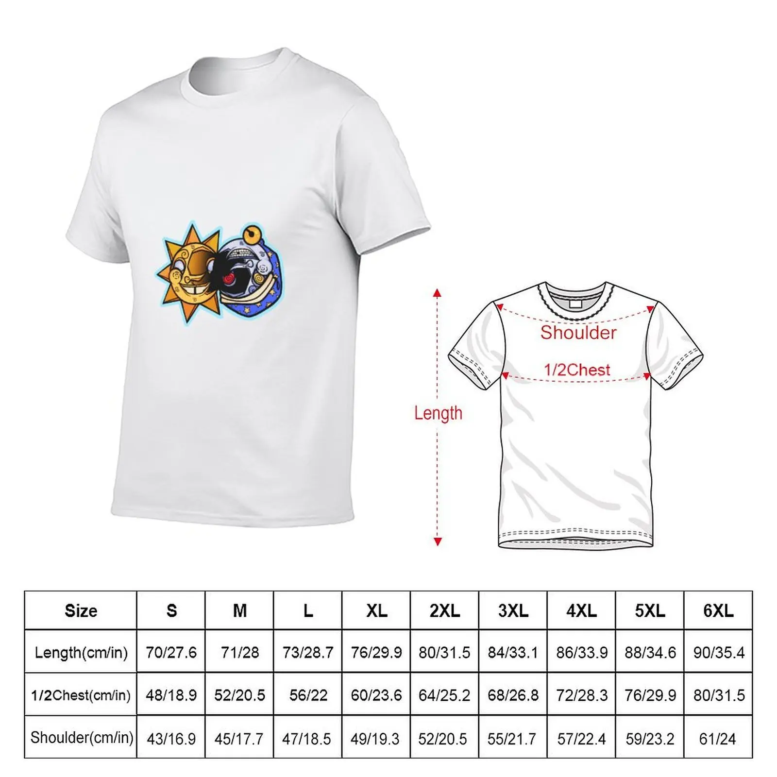 SUN&MOON security breach T-Shirt anime figures summer top t shirts for men graphic