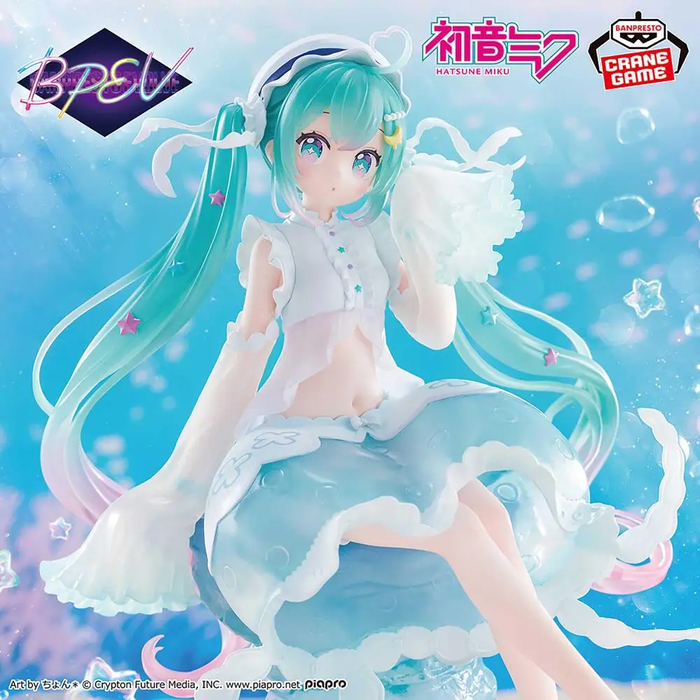 Hot Sale In Stock Banpresto Evolve Clearluxe Hatsune Miku Jellyfish Ver Hatsune Miku Figure Anime Model Gift