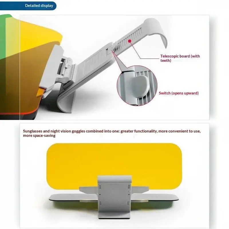 Auto-Sonnenblenden-Fahrbrille, blendfrei, lichtschutz, bruchsichere Gläser für Langstreckenfahrten – Detail 15