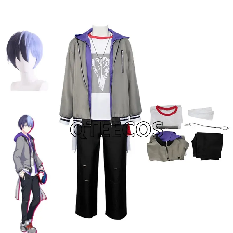 

New Halloween Cosplay Aoyagi Toya Cosplay Costume Project Sekai Colorful Stage Feat Miku Toya BAD SQUAD Halloween Party Outfits