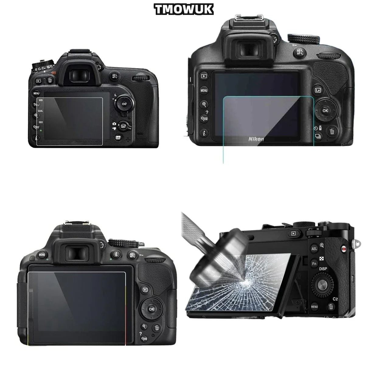 

For Nikon D5300 D54 D5500 D5300 D5600, Advanced 9H Hardness Display Protection