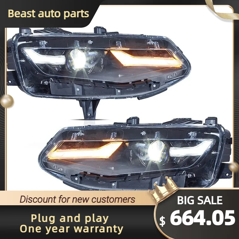 

For Chevrolet Camaro 2020-Present LED Conversion Headlights, Plug and Play Total Light Assembly, Car Lamp