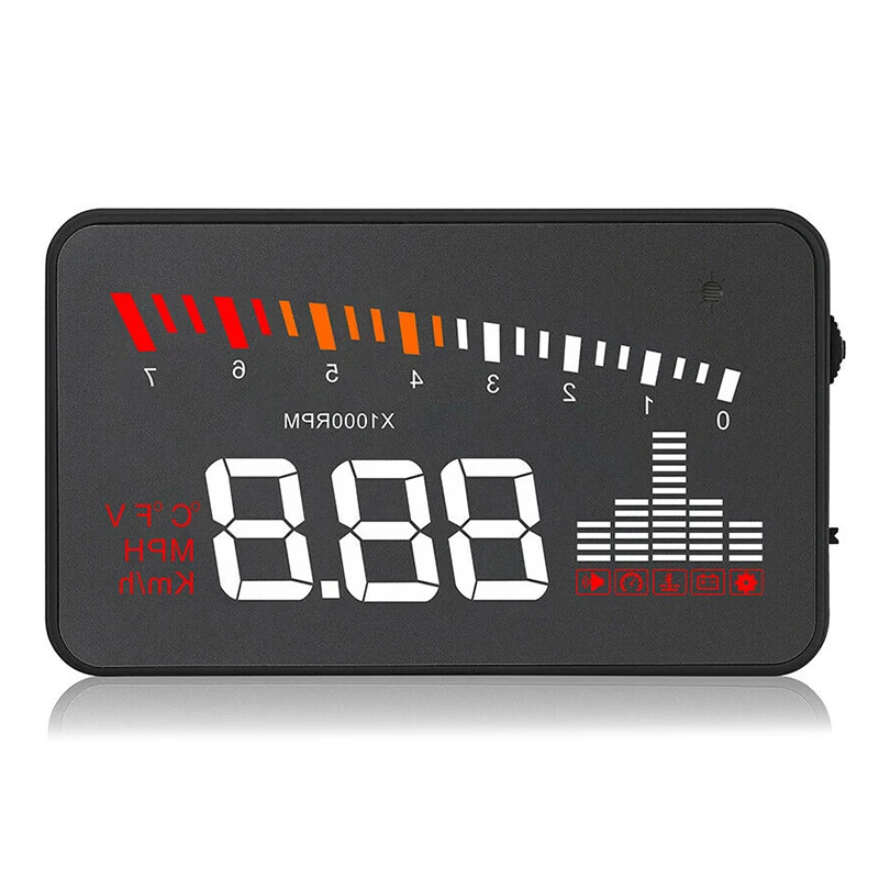 

Car HUD Projector Head Up Display OBD2 EUOBD Speedometer Over Speed Alarm X5 Car Monitor