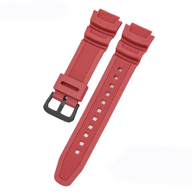 Uhrenarmband 18 mm für CASIO AE1200 / 1300 / 1000 W-219 Ersatz-Uhrenarmband aus Silikonkautschuk für Herrenarmband, Zubehör