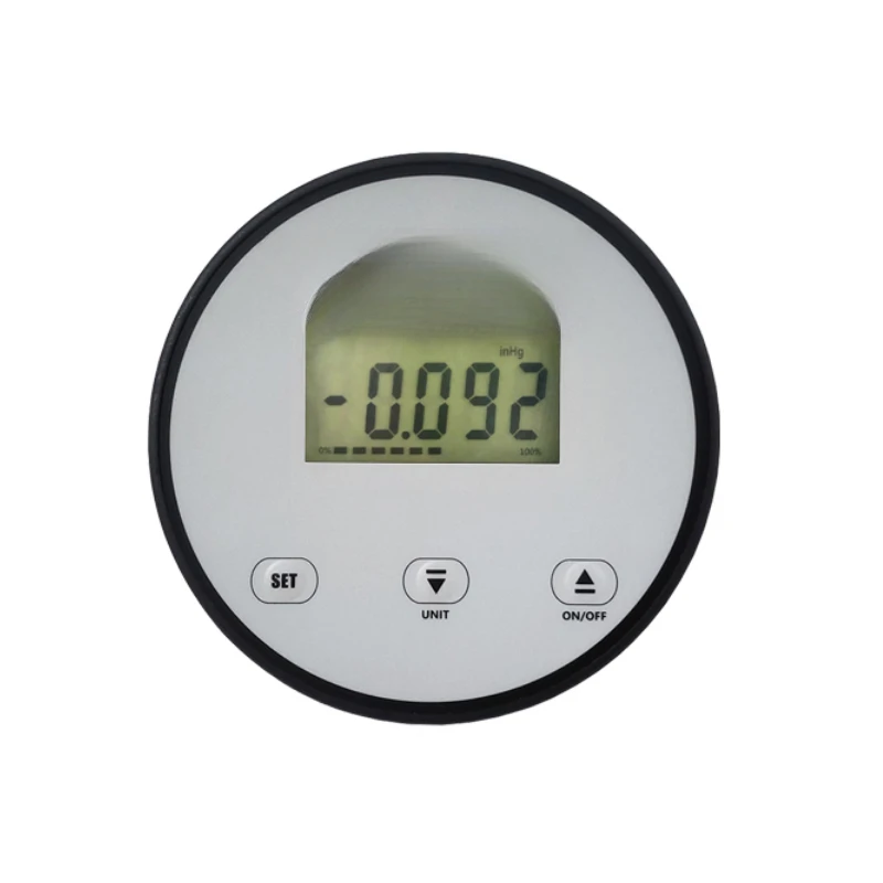 

High precision positive and negative pressure gas pressure detection using digital display micro differential