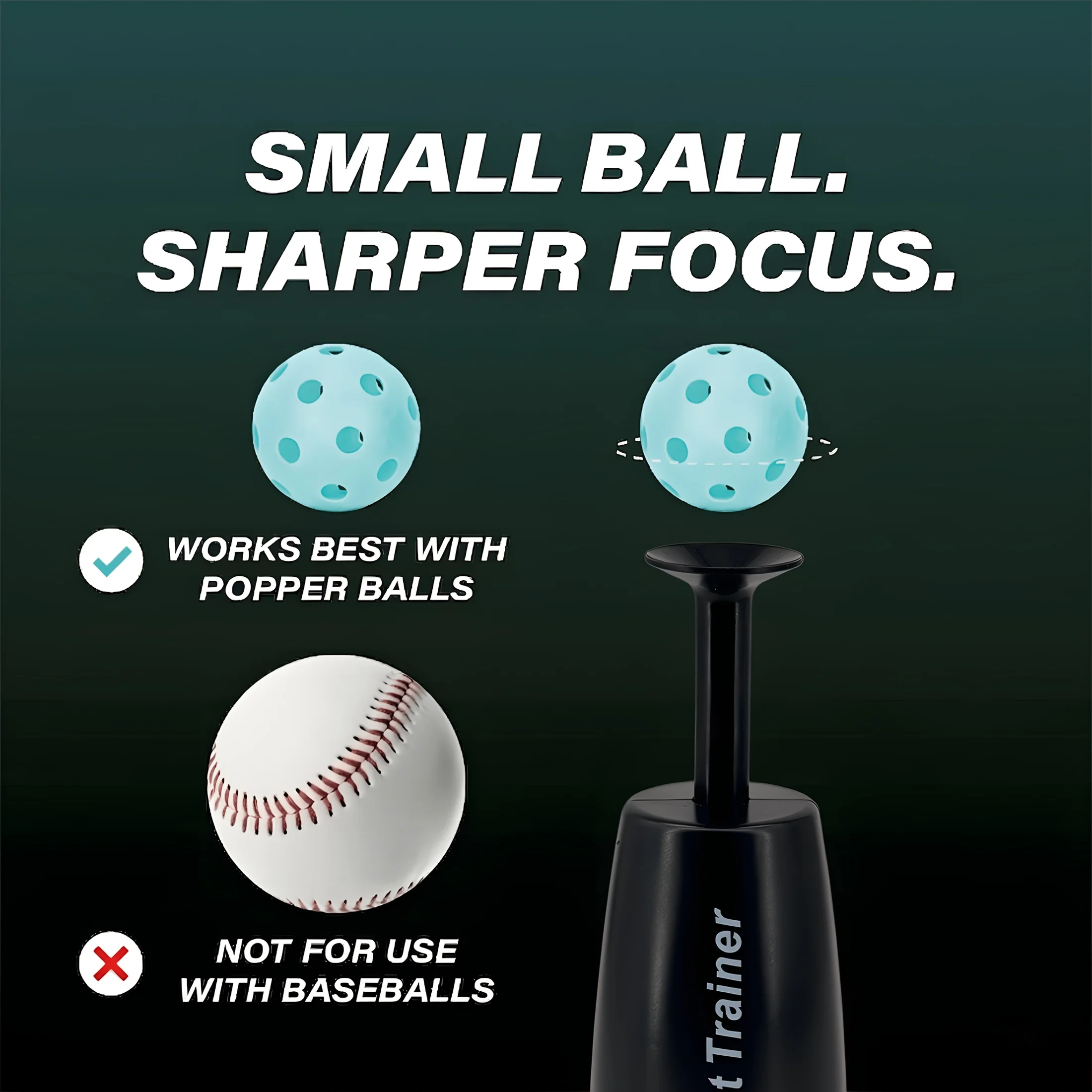 Durable Nylon Baseball Tee Popper Batting Training Equipment No Pitcher Solo Hitting Power Practice for Baseball Softball