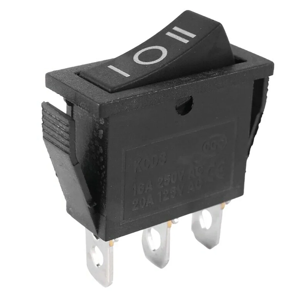 Rocker Switch 250V/6A Copper Pin/dot Square Power Switch 3 Position ON-OFF-ON Boat Switch Hair Dryer Switch