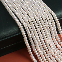 AAA White 4-5mm Beads Fashions Natural Freshwater Pearls Loose Spacer Beads for Jewelry Making DIY Necklace Bracelet Accessories