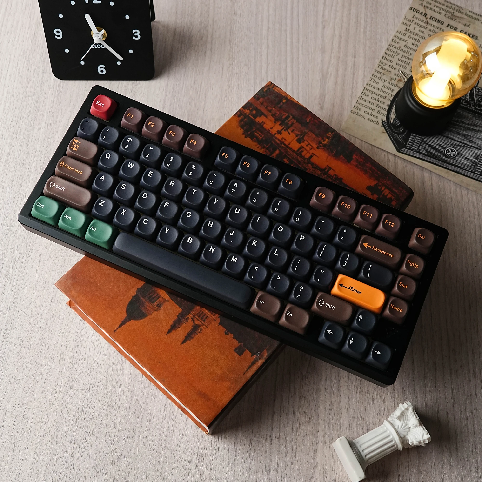 Moa Calculator PBT Keycaps 7U Alice Layout Space Keys Big Set Compatible with ANSI Russian Korean ISO Languages - Spanish German
