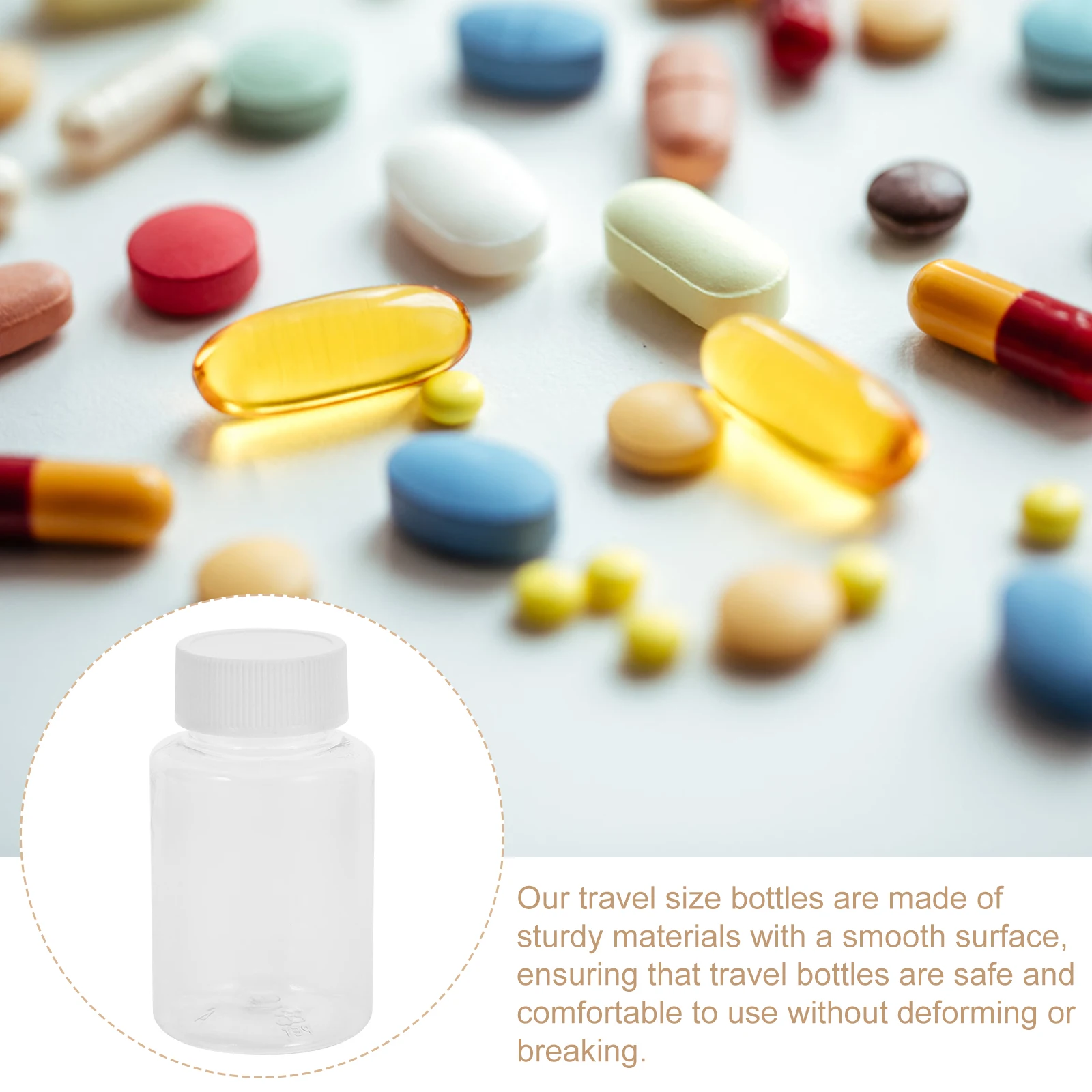 

12pcs 100ml Transparent Refillable Bottles Travel Size Containers Storage Bottle Leakproof Small Portable Plastic Travel