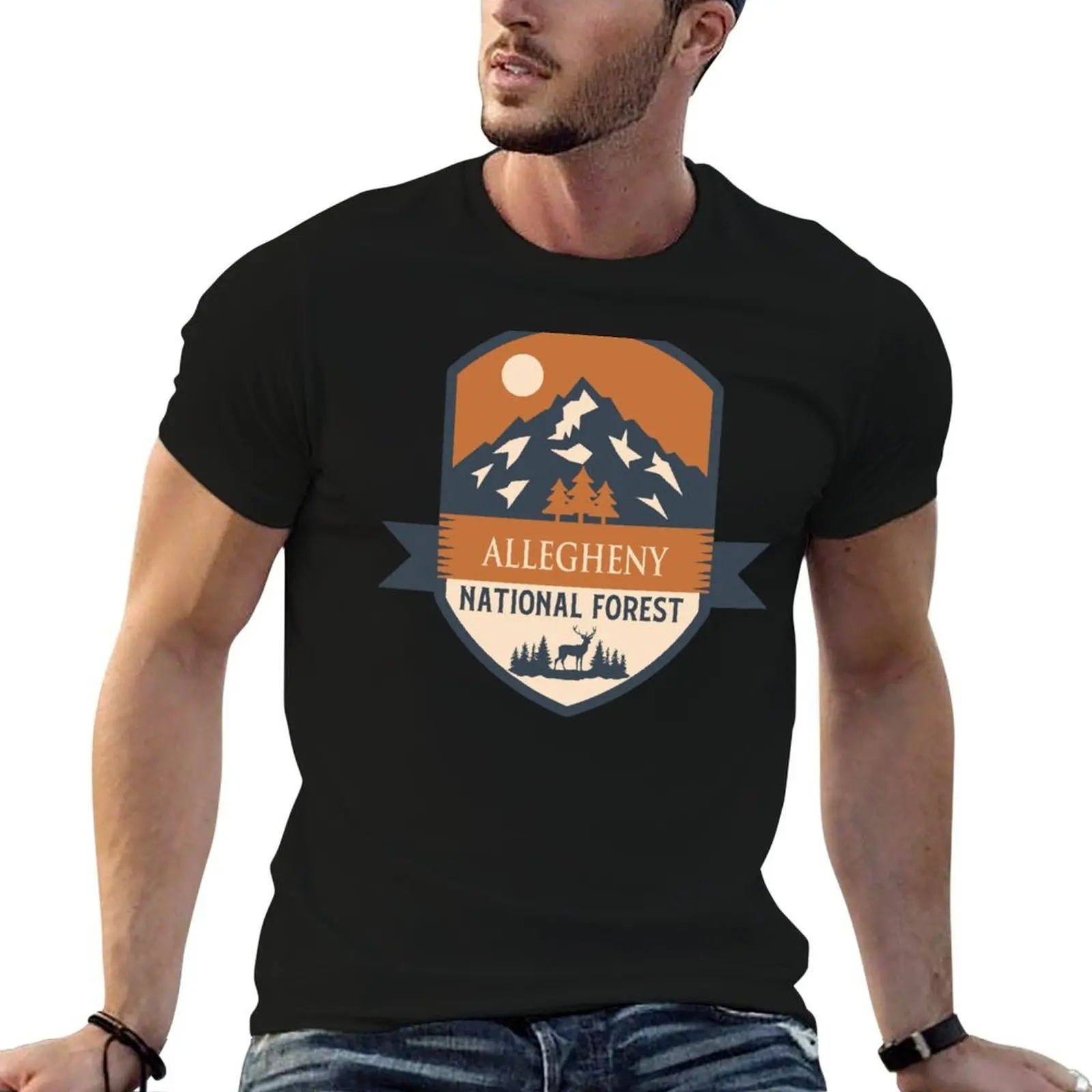 Allegheny national forest pennsylvania T-Shirt anime t shirts croswit shirt man cotton t shirt men