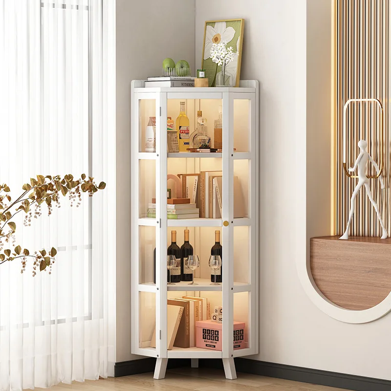 

Customizable Corner Cabinet Dining Room Wall Triangle Locker Living Room Bedroom Floor Stor