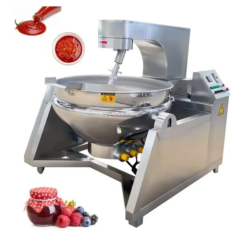 Industrial Automatic Cooking Machine Cooker With Planetary Stirring Frying Pan Sandwich Pot