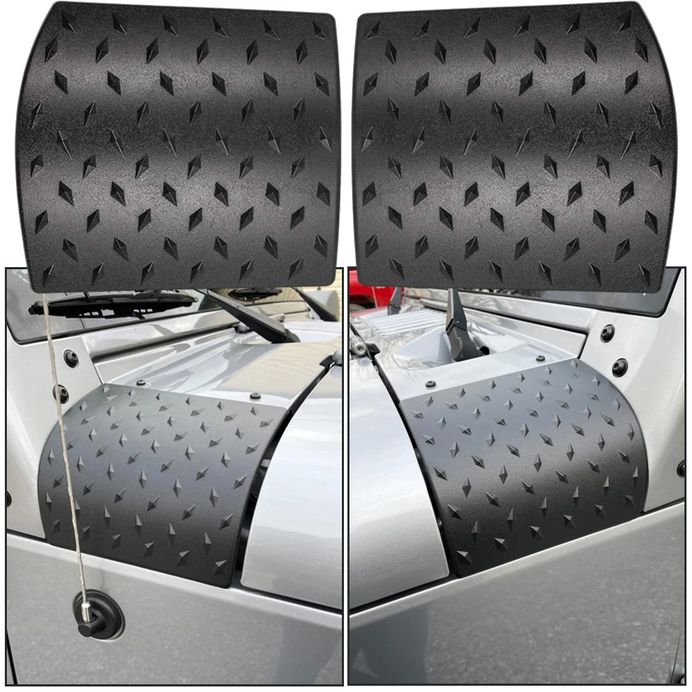 Protector de la cubierta del capó exterior de la armadura del cuerpo del capó para Jeep Wrangler JK JKU Unlimited Rubicon Sahara X Off Road Sport 2007-2018