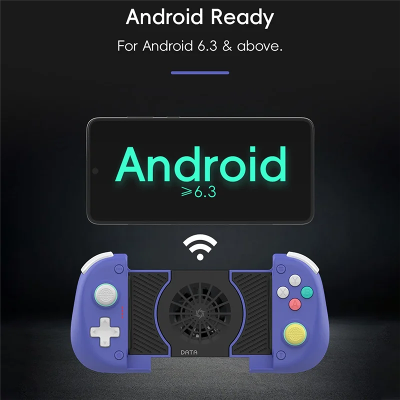 وحدة تحكم لاسلكية بلوتوث Top-X3 مع مروحة تبريد عصا تحكم مزدوجة القاعة لهاتف PUBG Mobile للتبديل/OLED لأجهزة Android/IOS PC