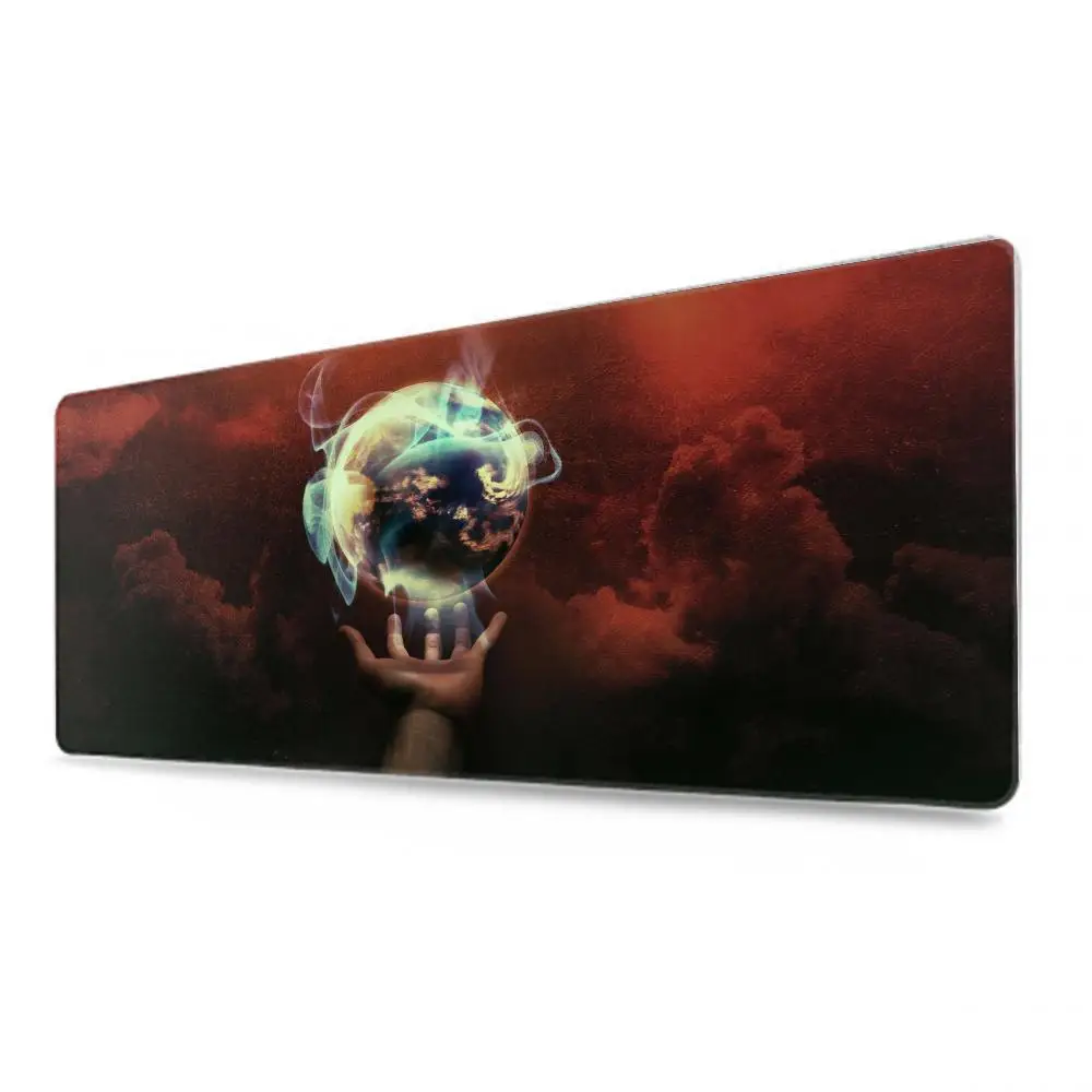 Arte da terra mouse pad tablet mouse pad portátil xl desktop mouse pad, bonito hd arco-íris gaming teclado pad, csgo player, 90x40