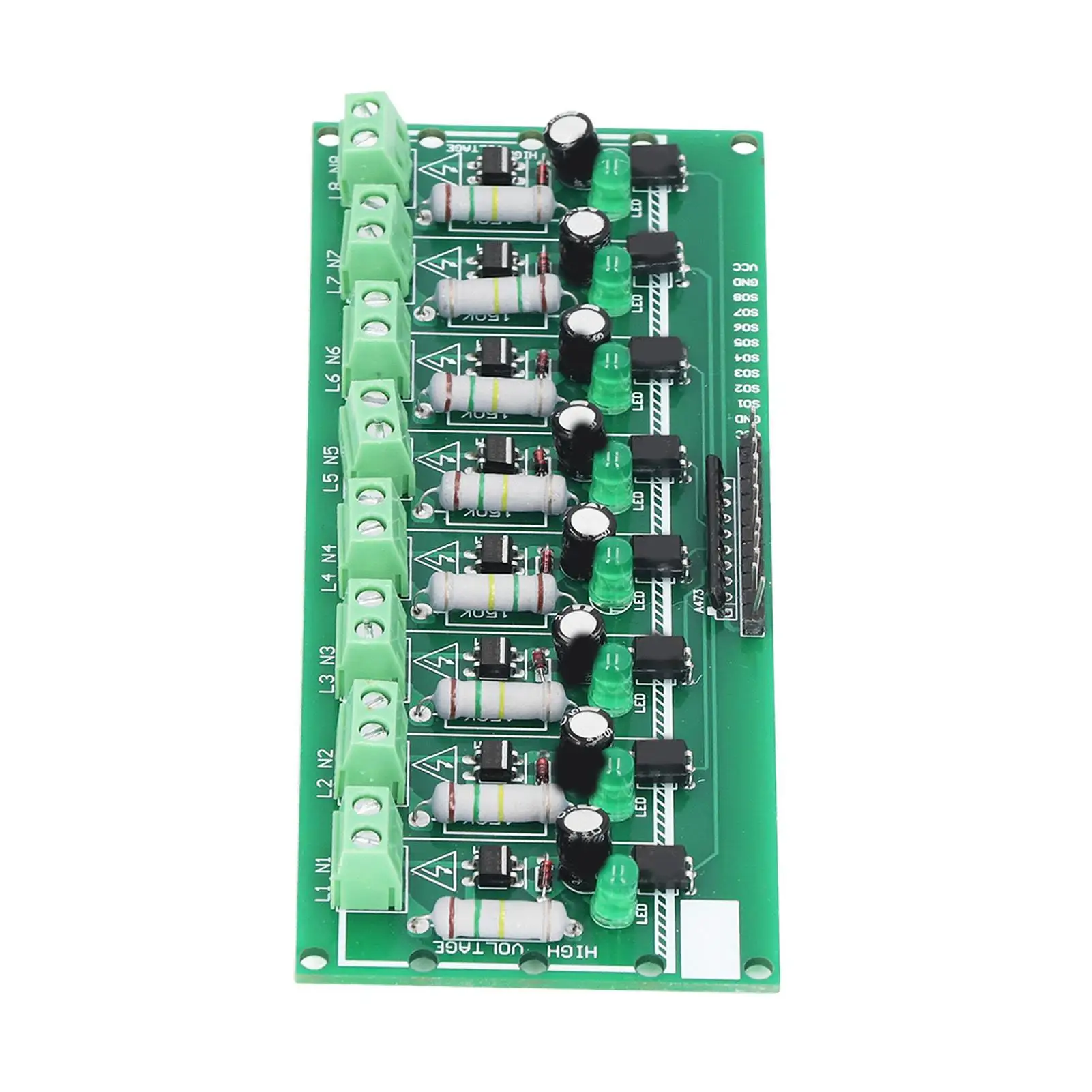 220V AC Optocoupler Isolation Voltage Detect Board 8 Channel PLC Detection Module for diy