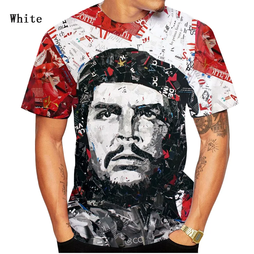 New Fashion Unisex Casaul Funny Che Guevara Hipster 3D Printed T Shirt Streetwear Harajuku Short Sleeve Hip Hop Style Tees Top