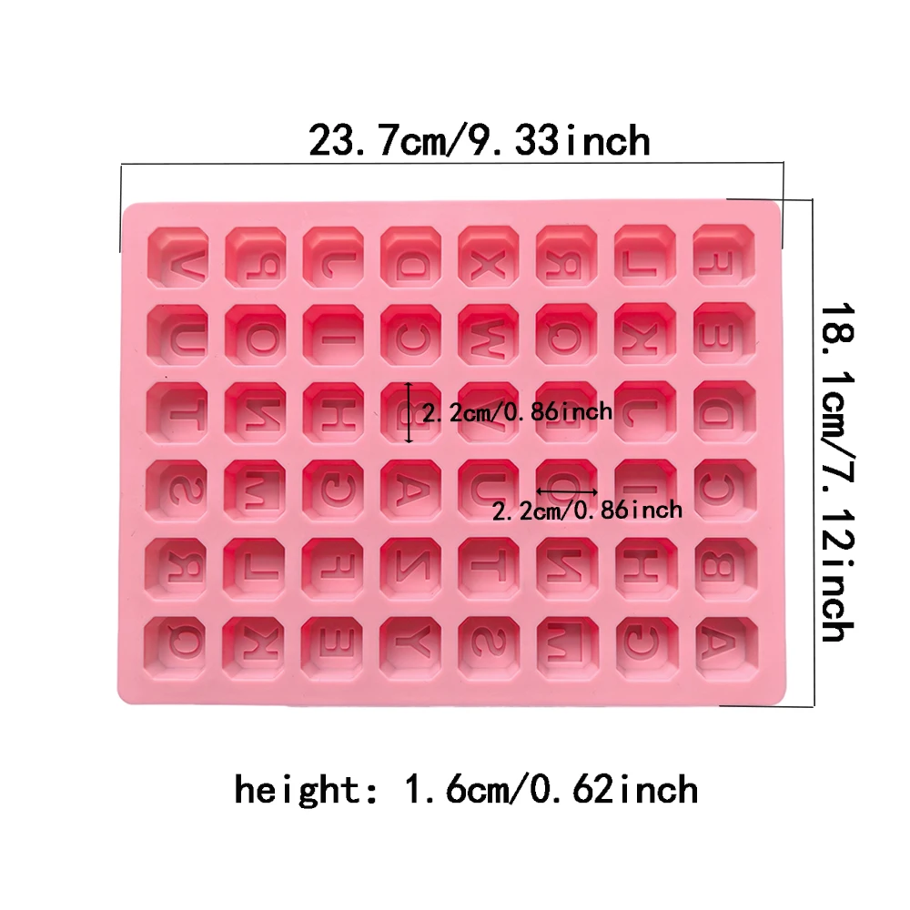 Keyboard letter shaped chocolate baking silicone mold DIY chocolate, candy, pudding, cookies view 4