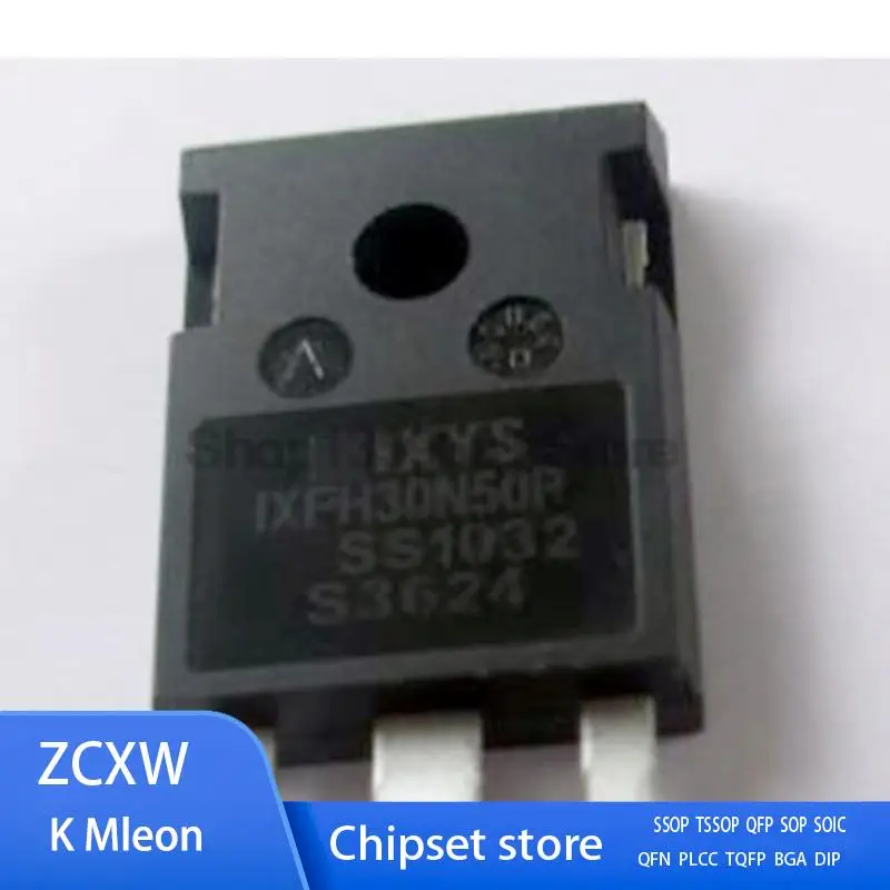 10PCS/LOT  IXFH30N50P IXFH30N50 IXFH30N50Q3 TO-247 30A 500V MOSFET