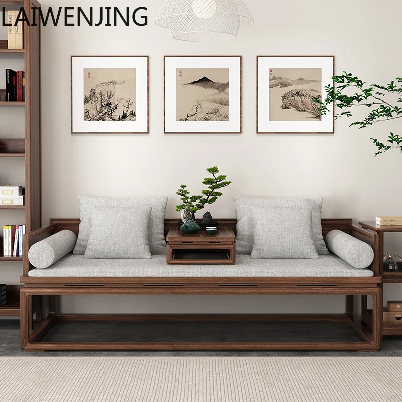 

SGF Solid Wood New Chinese Zen Arhat Bed Sofa Home Simple Bed