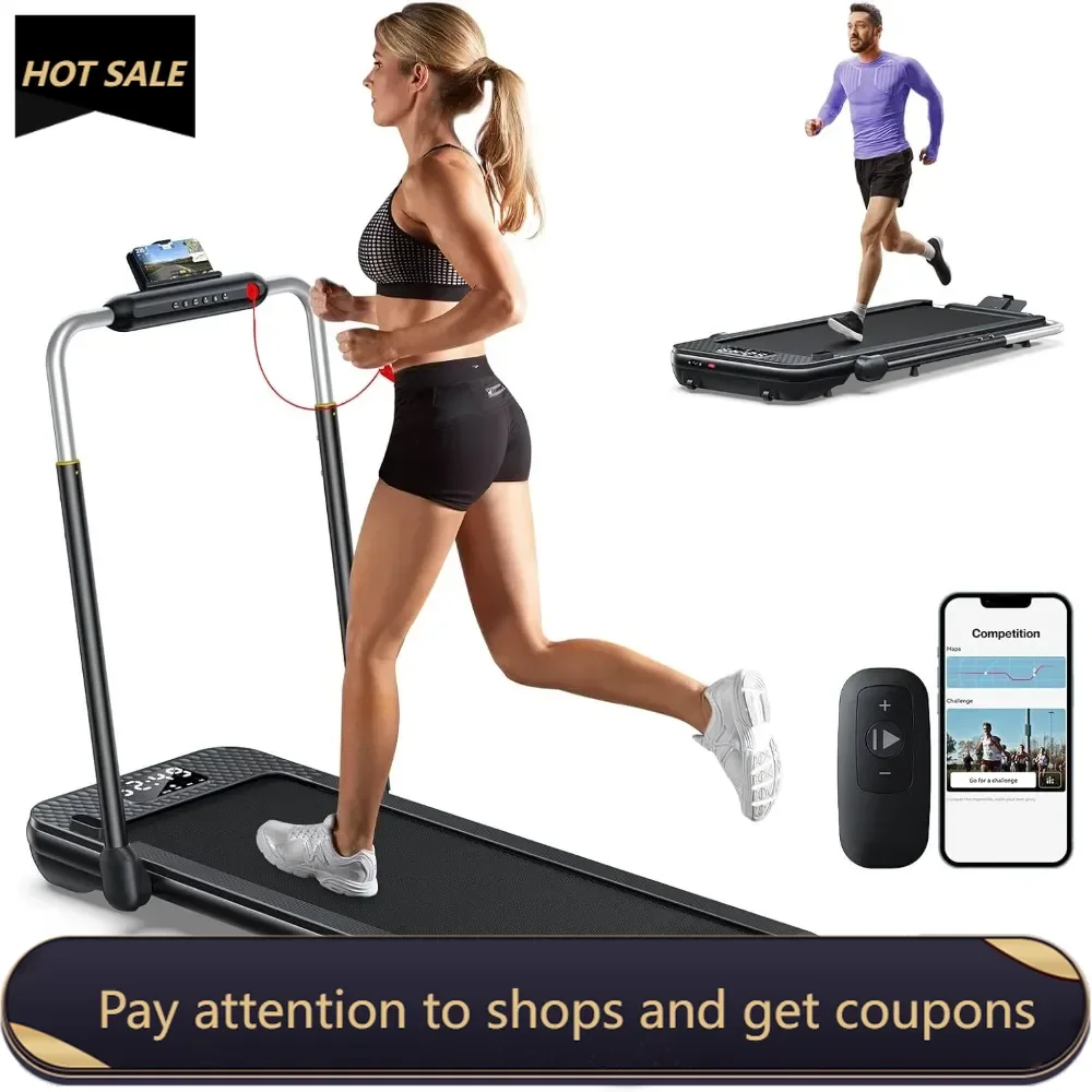 

3.0HP Peak Walking Pad Treadmill, 340+ LB Capacity Walking Pad with 12% Incline, Voice Controlled Under Desk Treadmill Works