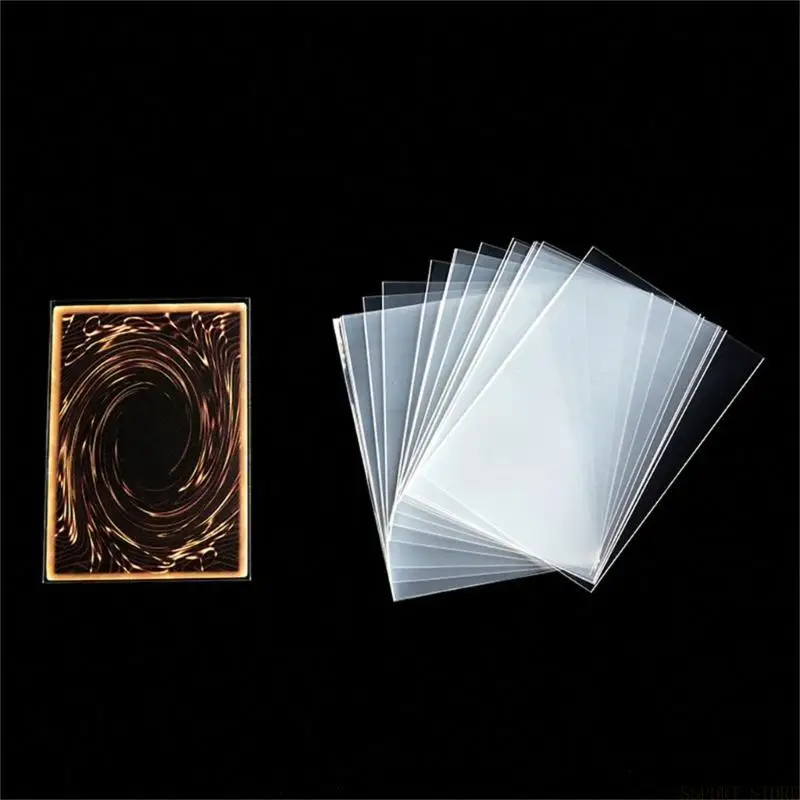 

U2JB Pack of 50 Clear Penny Card Sleeve Tarots Card Protectors Various Size Perfect for Board Game Card Collectings