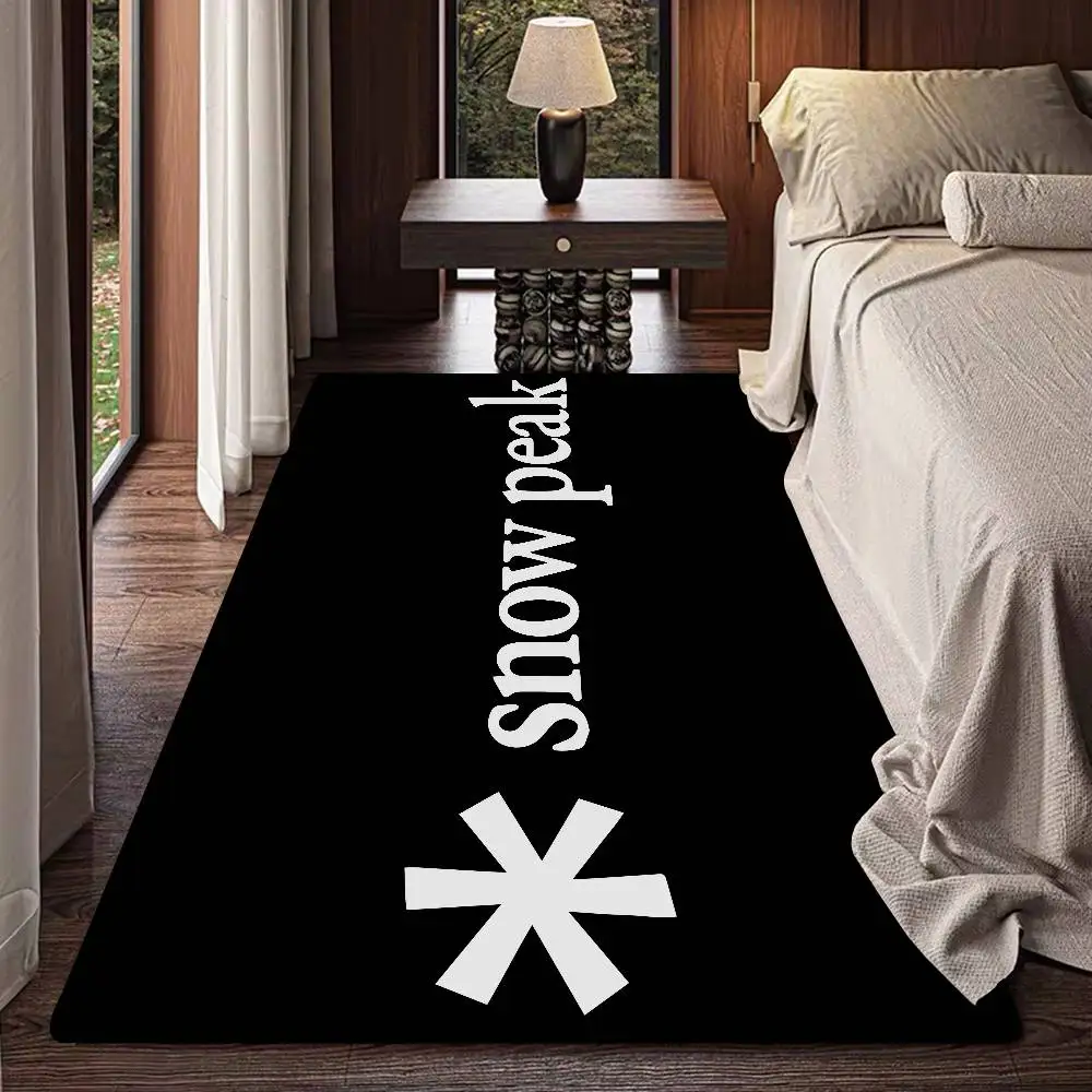 Fashion Cool S-Snow P-Peak Logo Room Mats Anti-slip Absorb Water Long Strip Cushion Bedroon Mat Household Carpets