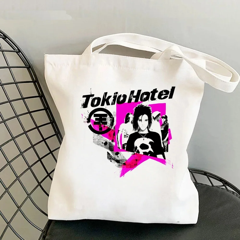 Tokio Hotel tote bag torba na zakupy einkaufstasche reusable personnalisable foldable woman