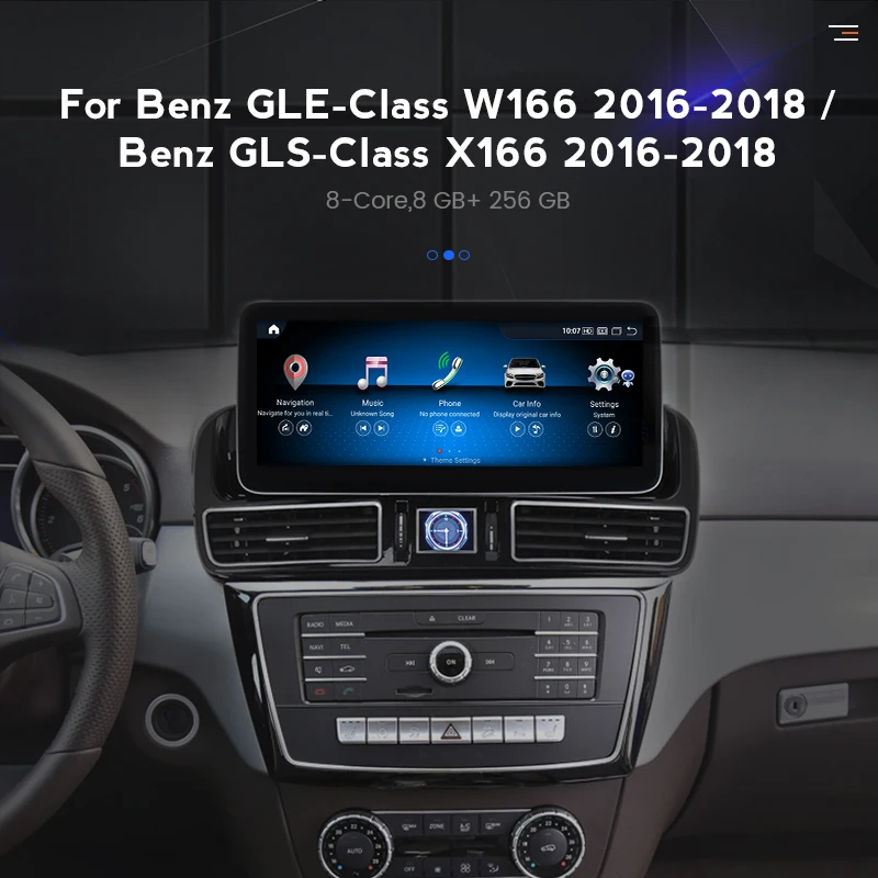 KSW S680 Car Radio Android All in one For Benz GLE-Class W166 Benz GLS-Class X166 2016-2018 Multimedia Player Wireless Carplay