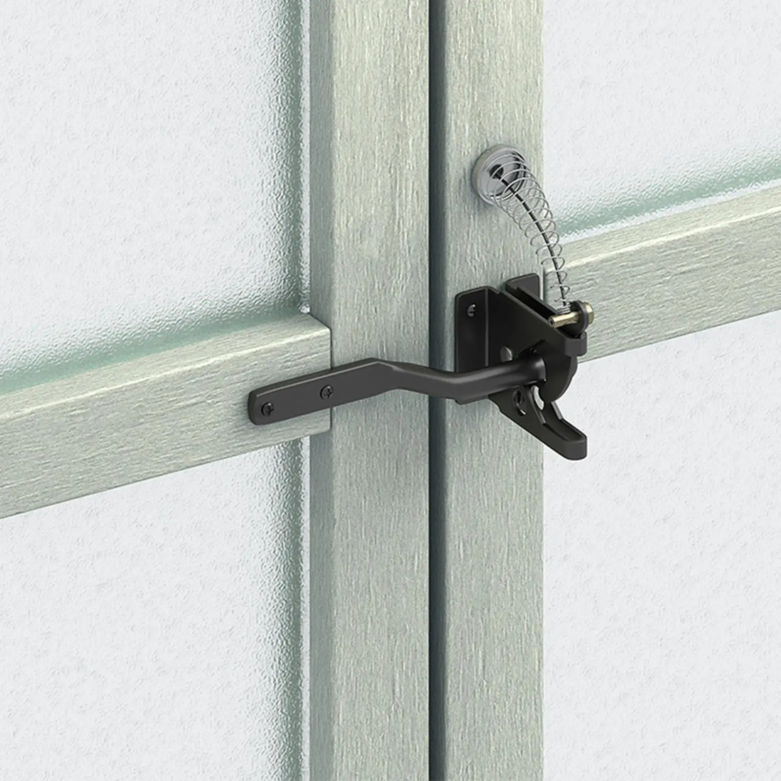 Picture 3: Steel Gate Latch Cable Adjustable Spring Latch for Backyard