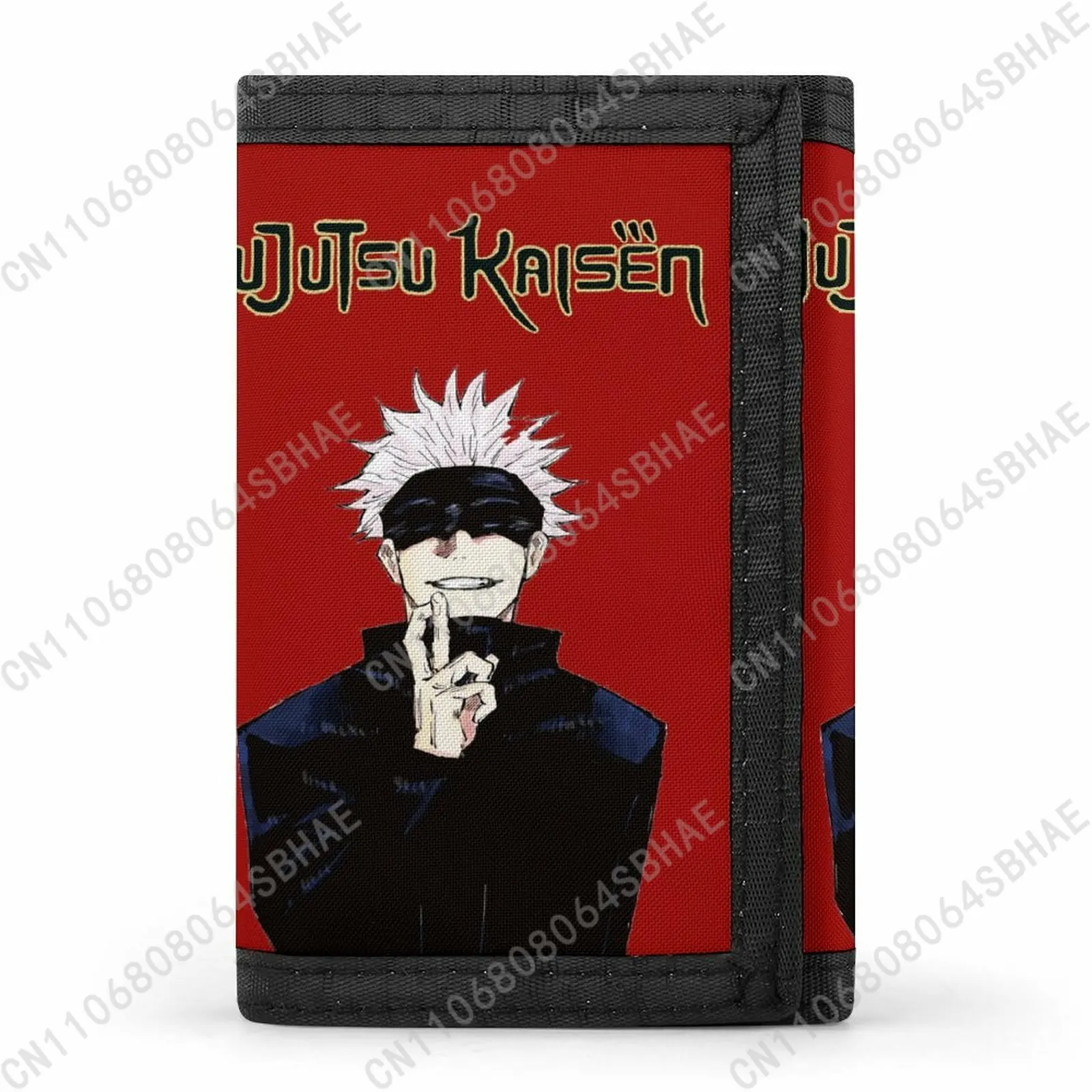 

Jujutsu Kaisen Trendy Tri Fold Wallet Teenage Girls Boys Slim 3 Fold Card Personalized Pattern Purse for School Daily Use