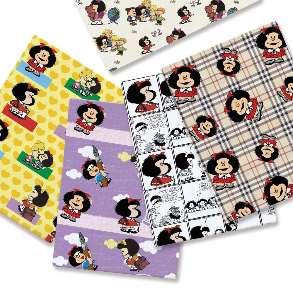 DIY Cartoon Polyester/100Cotton/satin Fabric 140x50CM Cartoon printed fabric Patchwork Tissue Kid Sewing Doll Curtain5064