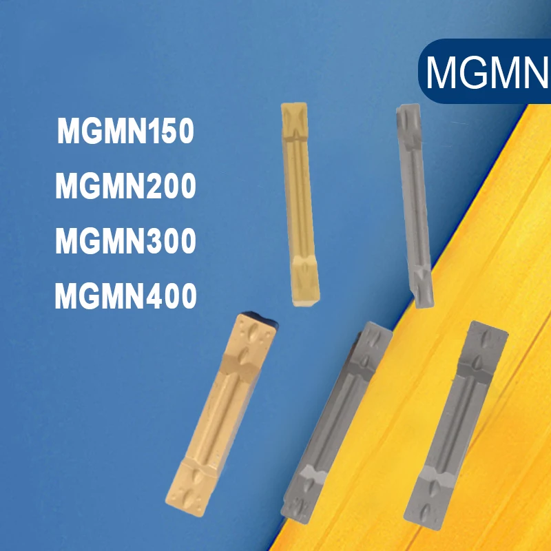 10PCS MGMN150 / MGMN200 G  / MGMN300 / MGMN400  M  NC3030 / PC9030 Turning Tools Carbide Inserts CNC Lathe Cutter Parting and Gr