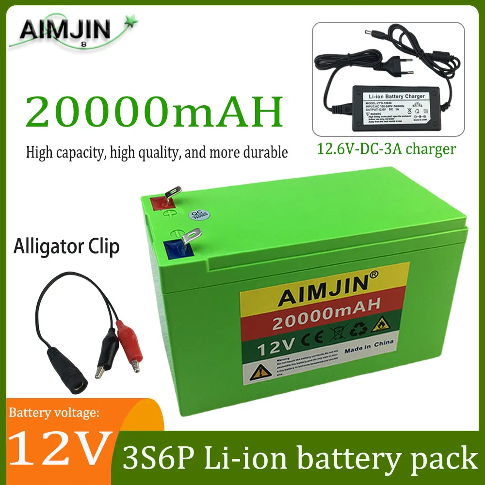 

12V 20000mAh Rechargeable Li-ion battery, Agricultural Spray, Stereo, Outdoor Solar Light, Universal For Baby Carriage 20Ah