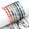 96159-a9bc3b.jpg Adjustable 4mm Chakra Beads Bracelet Mini Natural Stone Agats Lava Tiger Eye Beaded Bracelets & Bangles Women Men Gift Jewelry