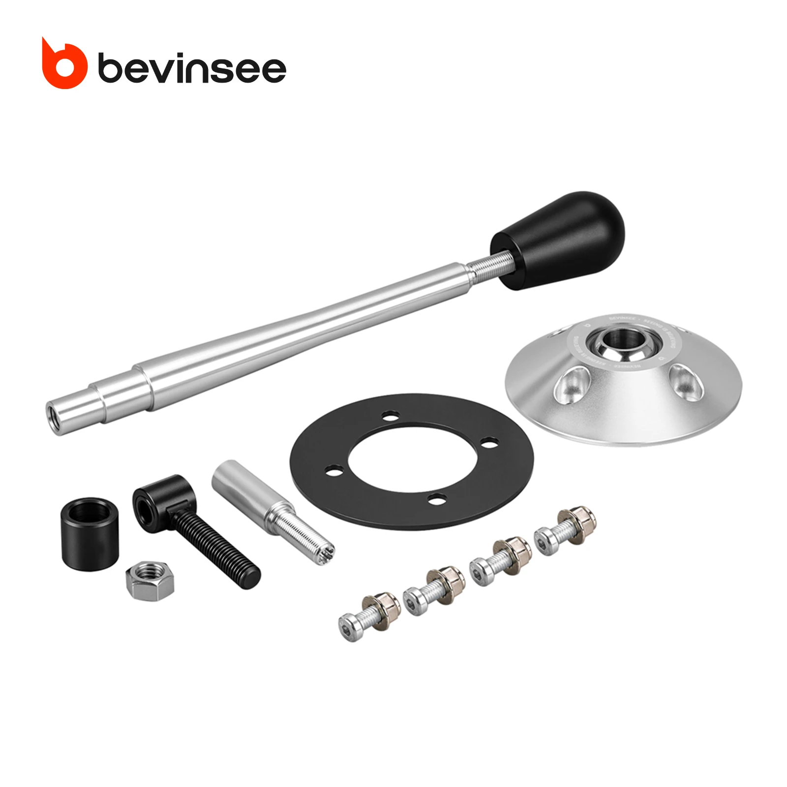 BEVINSEE Drift Solid Adjustable Short Shifter Quick Throw Shift Gear Lever with Knob Kit for BMW E36 E39 E46 E60 E6X Z3