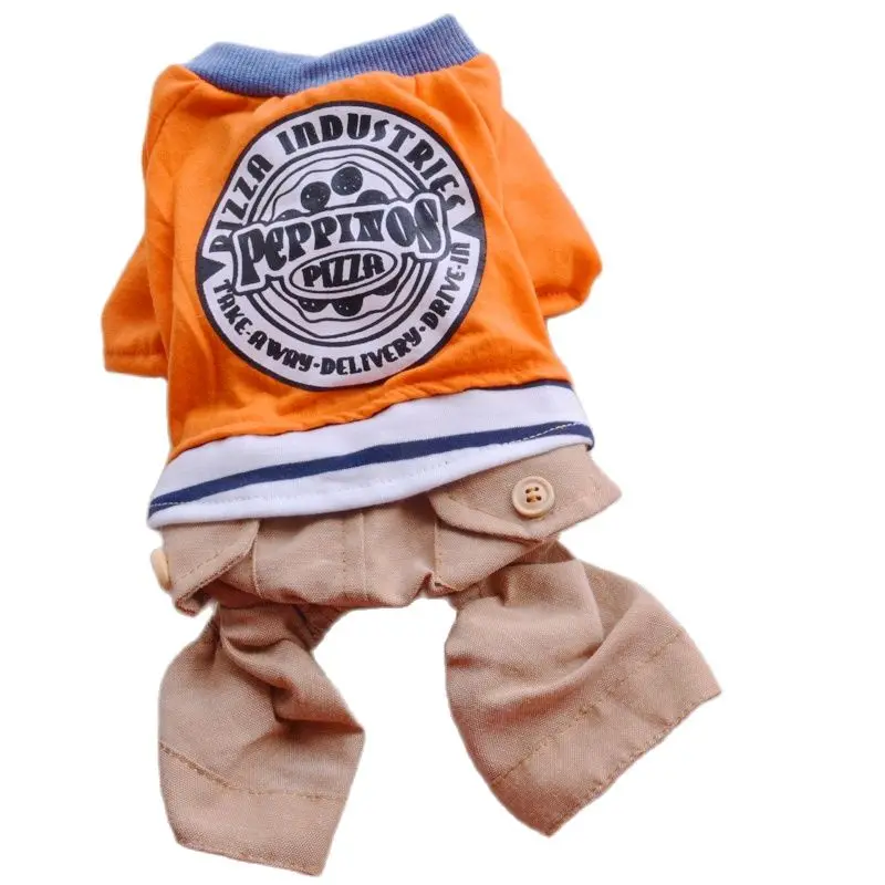 On Sale Clearance Pet Clothes For Small Puppy Cats Four Legs Overall Summer Cooling Shirt With Khaki Pants Costumes S XXL Goods