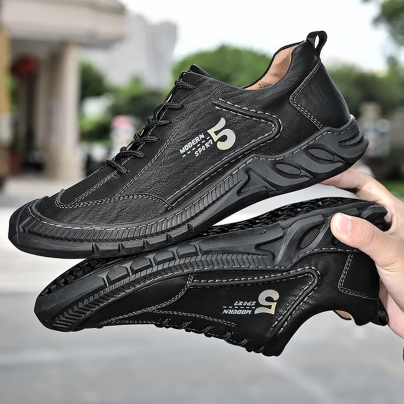 

New Autumn Men's Shoes, Outdoor Casual Shoes, Men's Leather Shoes, Hiking Shoes, Genuine Leather Men's Sports Shoes