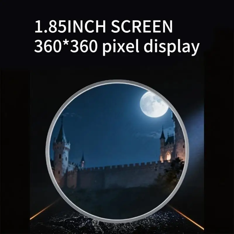 R7UF Clear 360x360 Animation Pin With Interactive face And 7 Color Lighting