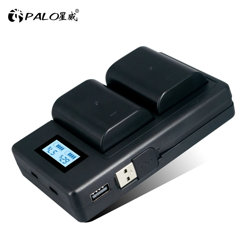 2200MAh DMW-BLF19E DMW-BLF19 DMW BLF19 BLF19 BLF19E แบตเตอรี่กล้อง + LCD USB Charger สำหรับ Panasonic Lumix GH3 GH4 GH5 g9