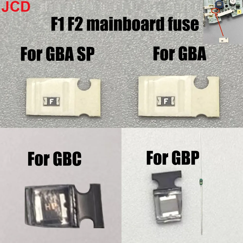 

JCD 1pcs Game Motherboard Fuses F1 F2 For Gameboy GBA GBC GBP GBA SP Fuse Game Console Replacement Accessories