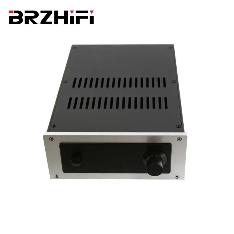 

BRZHIFI JC229-4 Aluminum Case For Power Amplifier DIY Custom Audio Preamp Chassis audio amp board Enclosure Project Box