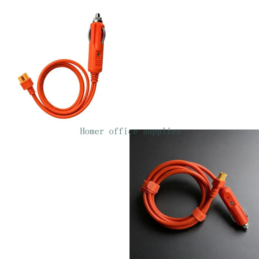 K43B XT60H Female Vehicle Charging Cable with Vehicle Outlet Plug, 14AWG Car and Truck Power Cord for Portable Setups