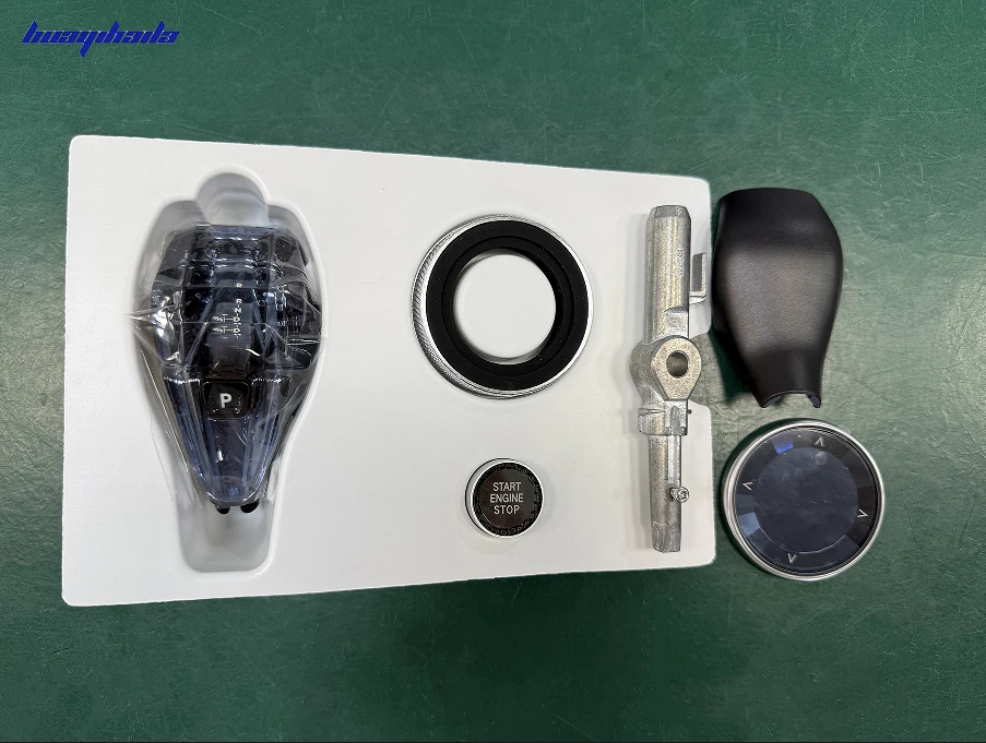 مناسبة لسيارات BMW G20 G30 F10 F30 LHD RHD طقم مقبض تروس LED قصير كريستالي مع شاشة R/N/D/P