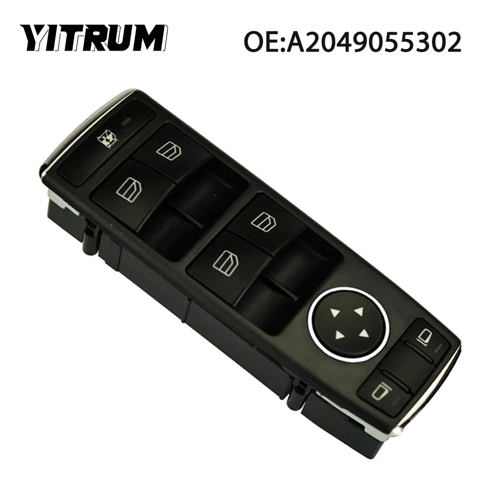 YITRUM A2049055302 A2049055402 Car Window Switch Button For Mercedes Benz X204 W204 W212 C E Class S212 C250 C300 C350 C63 E350